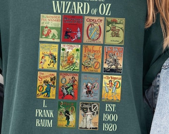 The Wizard Of Oz Shirt Vintage Book Covers T-Shirt, Off To See The Wizard, Yellow Brick Road Tee, Group Shirt, No Place Like Home Gift
