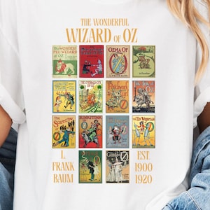 Wizard of Oz TShirt Vintage Wizard Of Oz Movie Gift Classic Film Fan Unisex Shirt Dorothy Tin Man Cowardly Lion Scarecrow Literary Shirt
