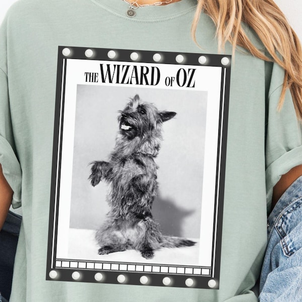 Wizard of Oz Toto TShirt Vintage The Wiz Movie Classic Film Fan Unisex Shirt Dorothy Tin Man Cowardly Lion Scarecrow Literary Shirt Gift