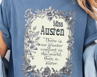 Camiseta con cita de Jane Austen, Orgullo y prejuicio, para amantes de los libros, ratones de biblioteca, Mr. Darcy, Elizabeth Bennet, Pemberley, regalo literario para ella.