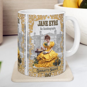 Jane Eyre Coffee Mug Charlotte Bronte Historical Romance Reader Gift Bookish Gothic Literary Birthday Christmas Gift For Her Bookclub BFF