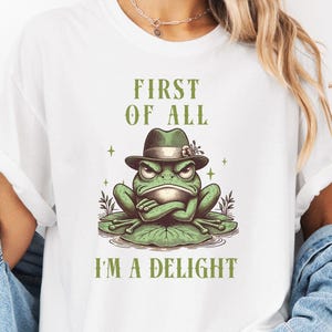 Funny Grumpy Frog T-Shirt Retro Froggy Meme Shirt Vintage Frog And Toad Aesthetic Frog Lover Gift For Her Vibes Birthday Viral Trendy Shirt