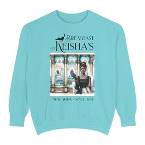 Breakfast at Keisha&#39;s Vintage Sweatshirt, Cozy Unisex Sweatshirt for Casual Outings, Perfect Gift for Birthdays, Homewear, New York Inspired