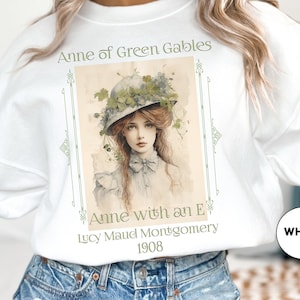Anne Auf Green Gables Sweatshirt, Bookish Light Dark Academia, Cottagecore, Pullover, Lucy Maud Montgomery Fan, literarisches Buchclub Geschenk für Sie