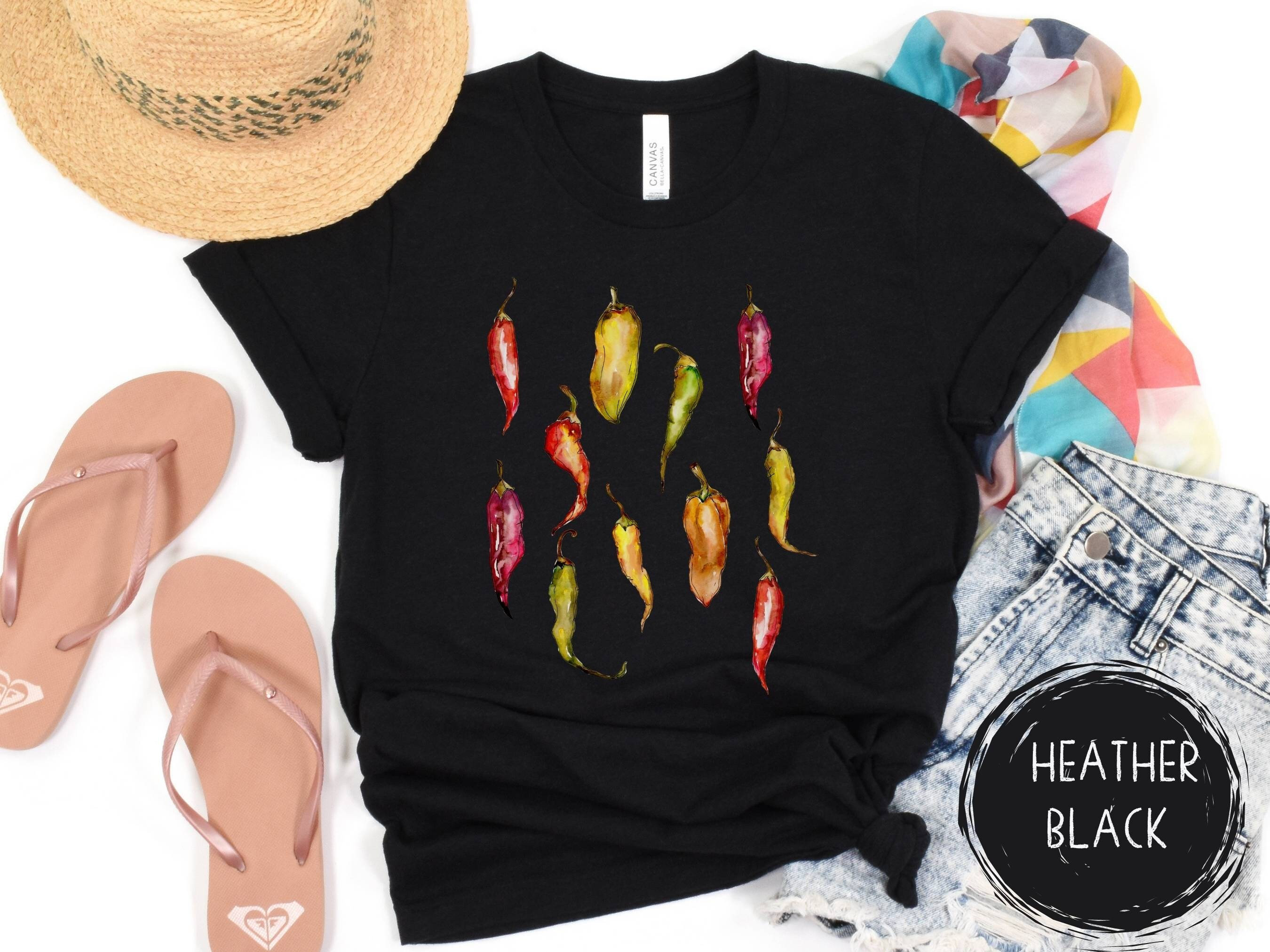 Chilli Pepper T Shirt, Hot Pepper Lover, Ghost Pepper Spicy Hot ...