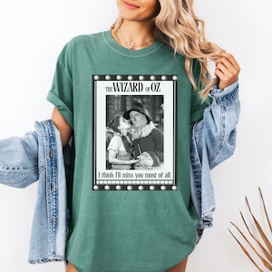 Wizard of Oz TShirt Dorothy And Scarecrow Vintage Wiz Movie Gift Classic Film Fan Shirt Tin Man Cowardly Lion Book Club Literary Shirt Gift