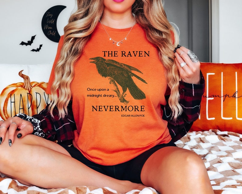 Halloween Vintage The Raven TShirt