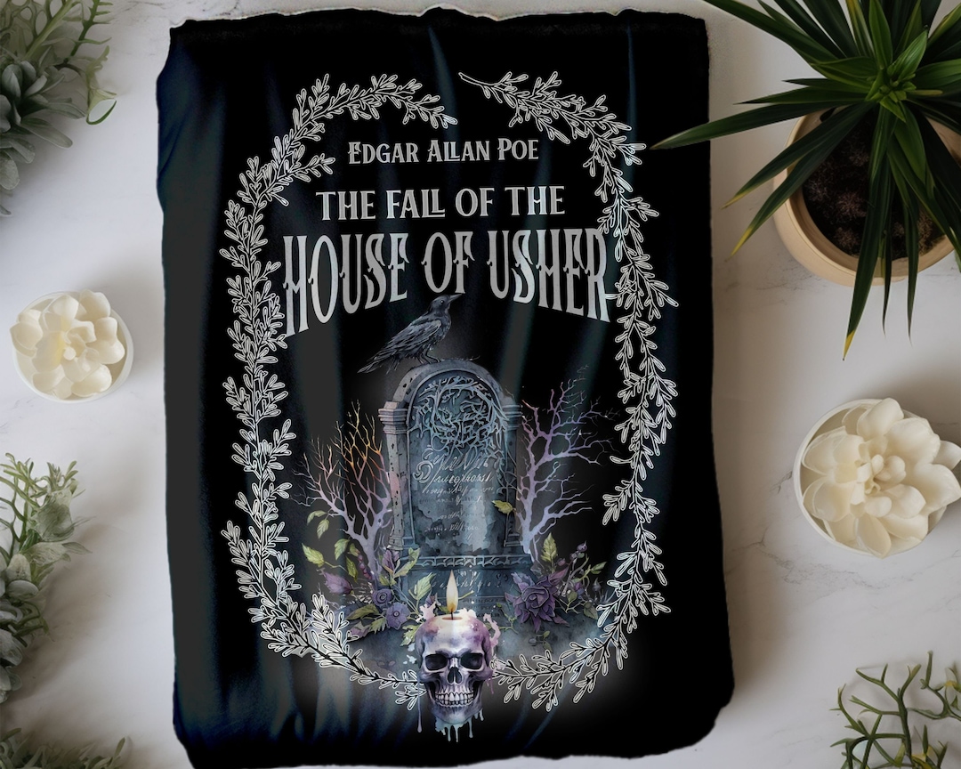 Blanket, Edgar Allan Poe, the Fall of the House of Usher Throw, Book
