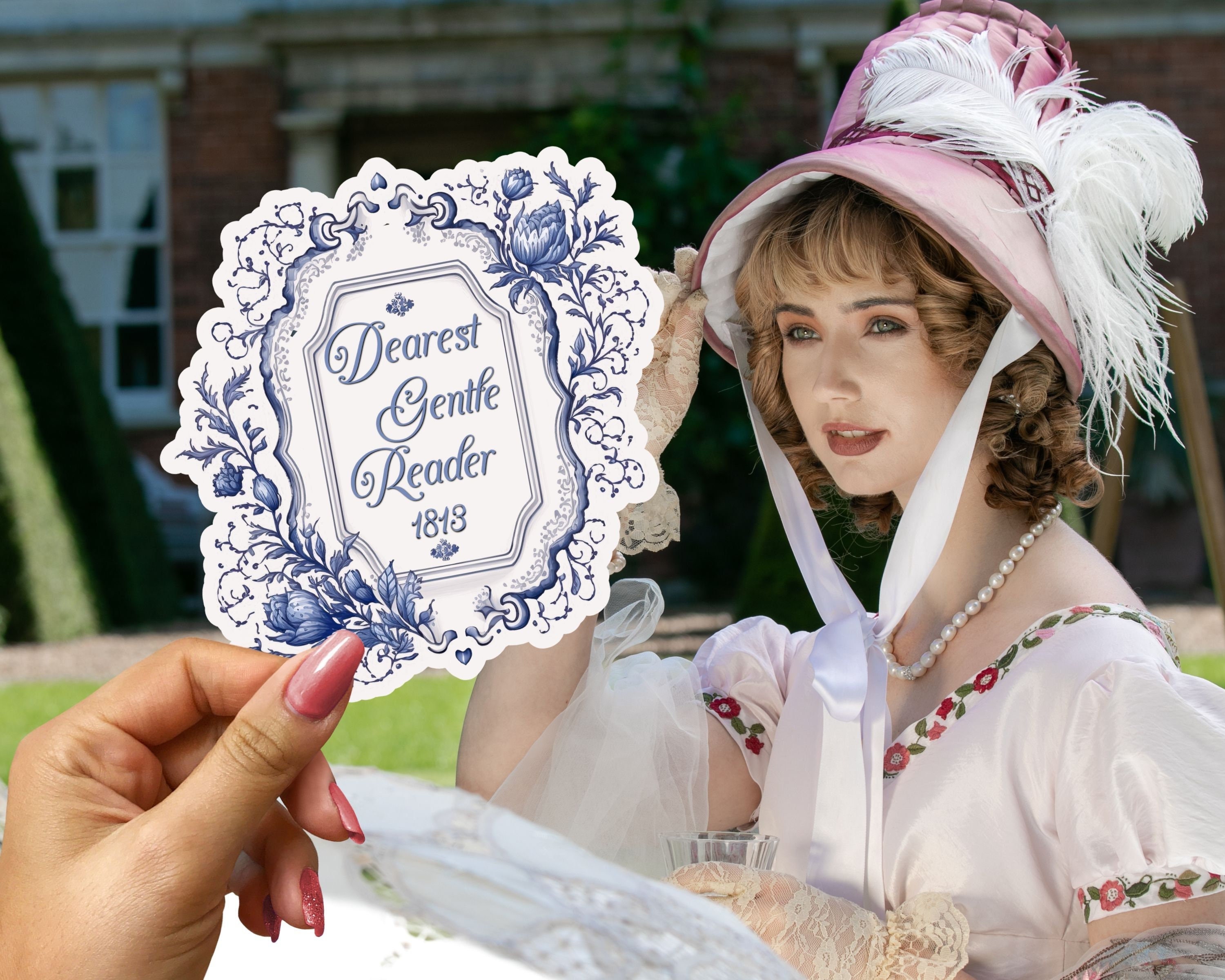 Dearest Gentle Reader Sticker Regency England Ton Society Papers Gift For Bridgeton Fan Historical Drama Romance Reader Gift Bookclub Gift