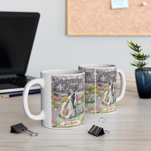 abbey gift coffee mugs Jane Austen Northanger Abbey Coffee Mug Historical Romance Reader Gift   Jenny Meadow