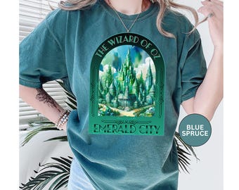 オズの魔法使いTシャツ、エメラルドシティTシャツ、コンフォートカラー