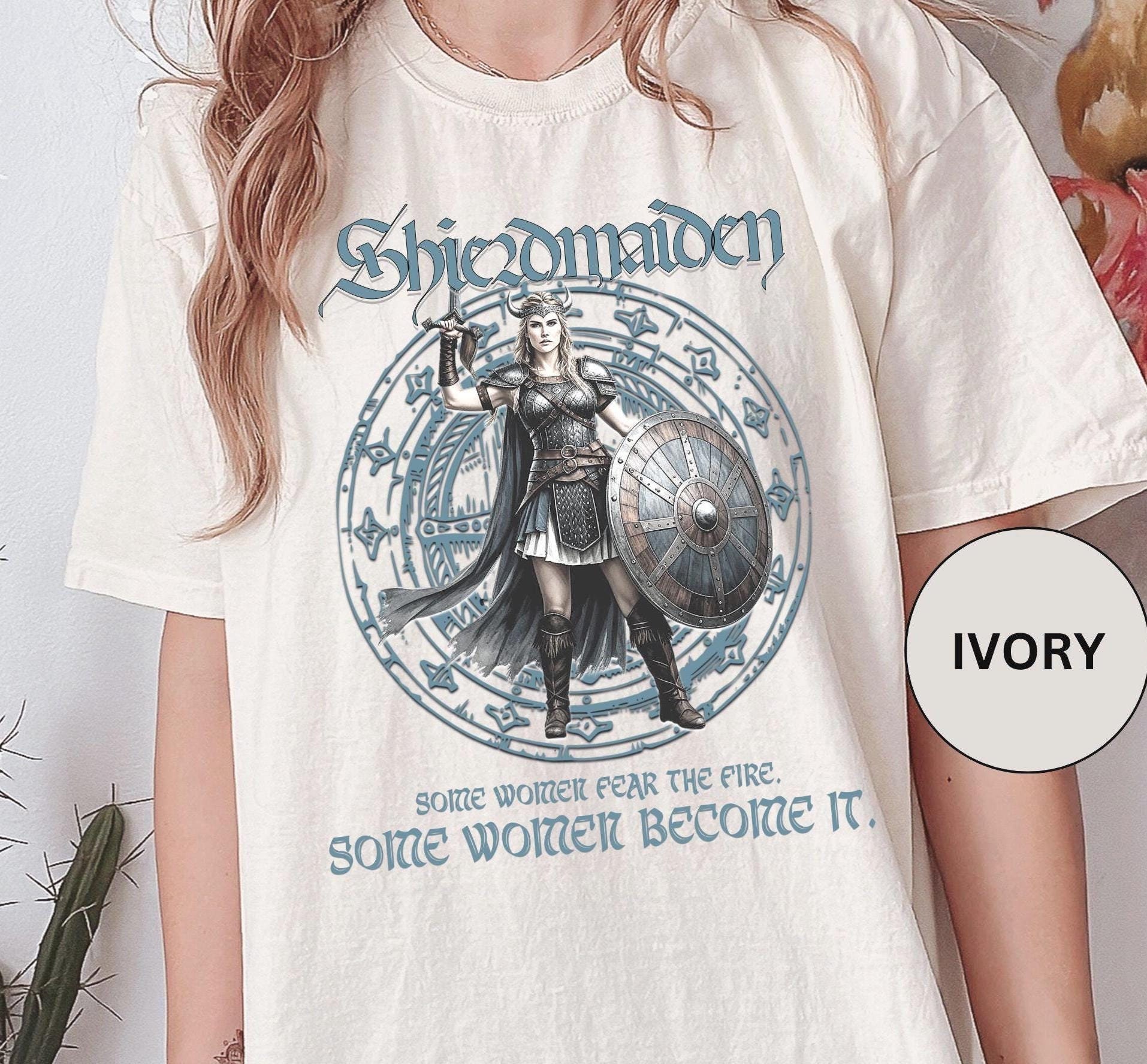 Camiseta de Valquiria, doncella escudera vikinga, feria medieval  renacentista, regalo feminista, camiseta cómoda para festivales de guerreros  nórdicos celtas. - Etsy México, image size:1914x1776