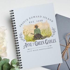 Anne Auf Green Gables Notizbuch, Cottagecore, Tagebuch, Lucy Maud Montgomery Fan, persönliches Tagebuch, Lesebuch, Buchclub Buchliebhaber, literarisches Geschenk