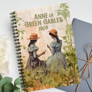 Anne Auf Green Gables Notizbuch, Cottagecore, Tagebuch, Lucy Maud Montgomery Fan, persönliches Tagebuch, Lesebuch, Buchclub Buchliebhaber, literarisches Geschenk