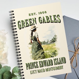 Anne Auf Green Gables Notizbuch, Cottagecore, Tagebuch, Lucy Maud Montgomery Fan, persönliches Tagebuch, Lesebuch, Buchclub Buchliebhaber, literarisches Geschenk