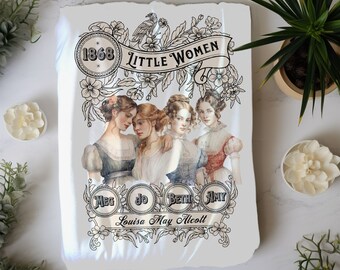 Blanket, Little Women Plush Throw, Louisa May Alcott Historical Romance, Bookish Literary Reading Blanket Fan Art Gift for Her, Bookclub