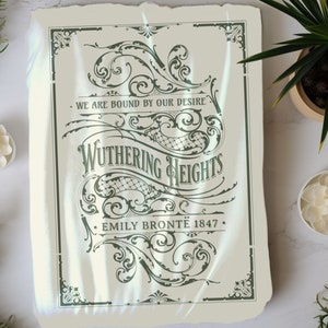 Blanket, Wuthering Heights Throw, Emily Brontë Historical Romance Reading Throw, Bookish Literary Gift, Heathcliffe Fan Art, Bookclub Gift