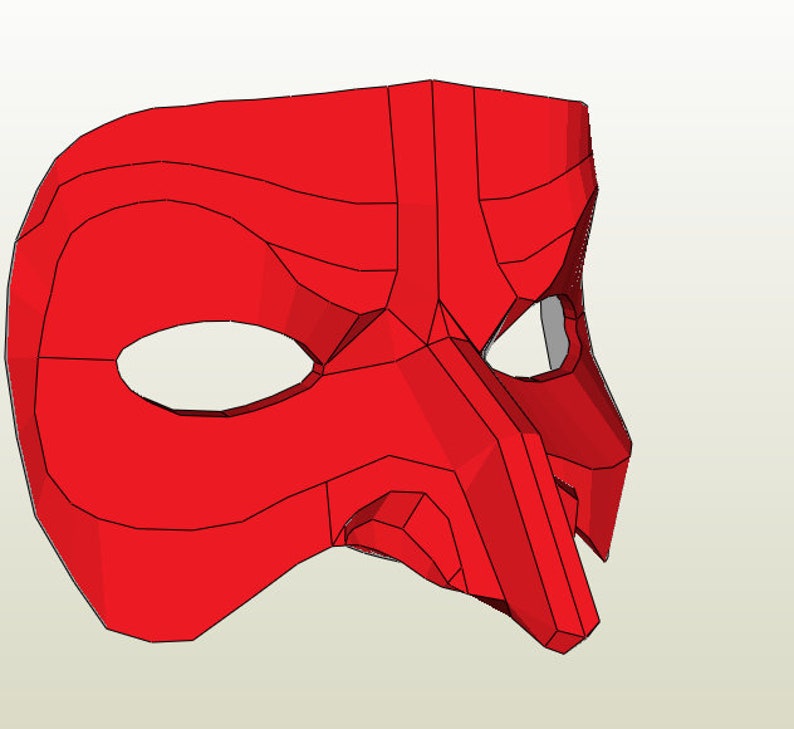 DIY lowpoly model trophy papercraft 3d pepakura 3D Puzzle diy paper mask PDF template papermodel 3D