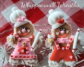 Faux Gingerbread Macaron: Valentine's Tiered Tray Decor