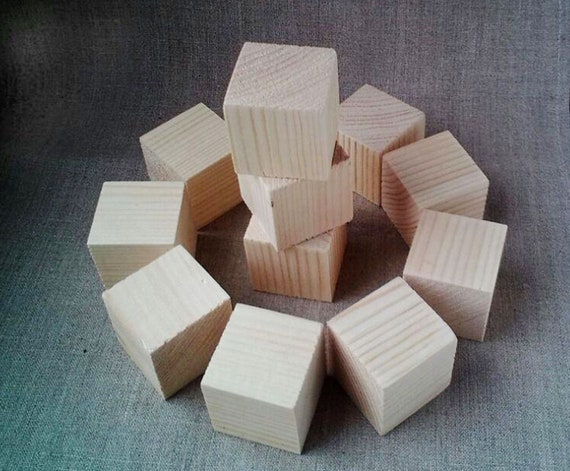 handmade wooden blocks