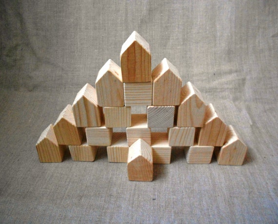 childrens wooden block set