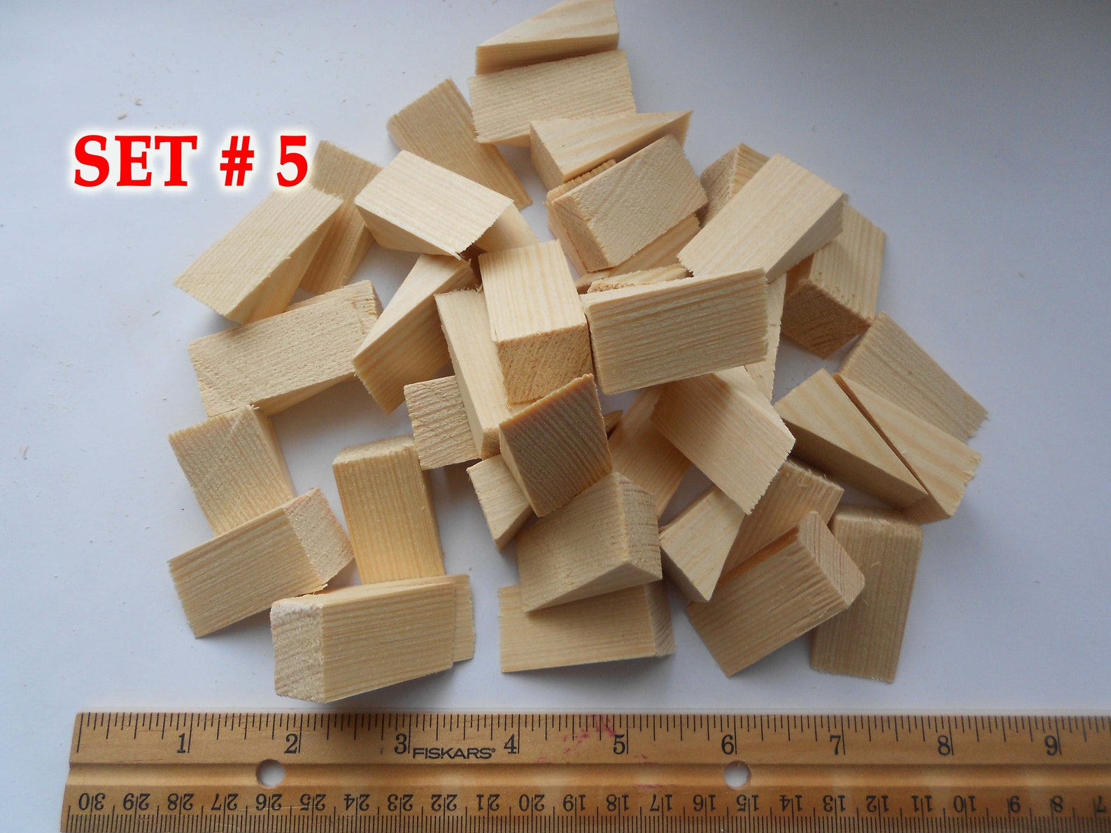 Different Sets of Wooden Scrap One of 5 Sets Wooden Scrap Etsy