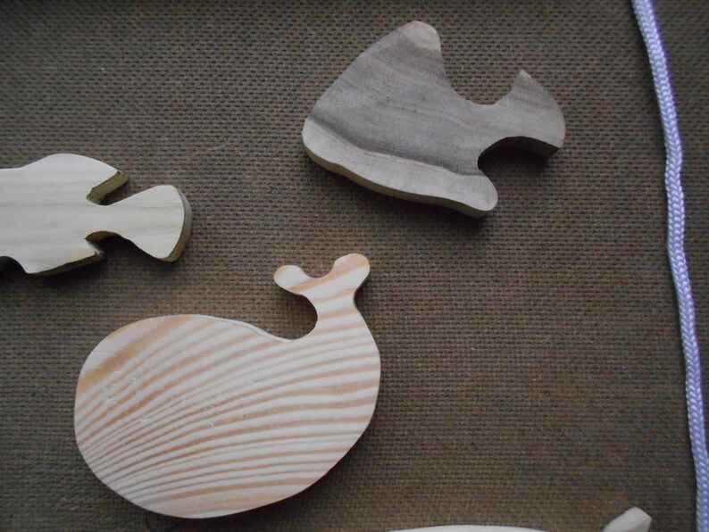 Wooden Fishing Magnetic Game Free Shipping Set of 8 Fishes - Etsy