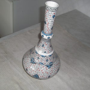 TURQUIE KUTAHYA Altin Gini Splendide vase en CÉRAMIQUE à la fin du millénaire parfait.