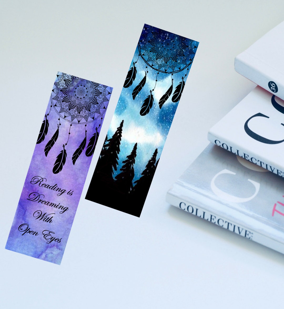 Dreamcatcher Bookmark Printable Watercolor Book Marks - Etsy
