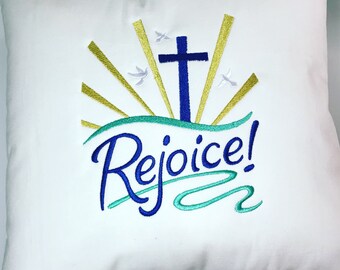 Funda de almohada bordada