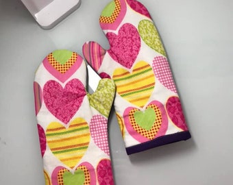 Manoplas de algodón personalizables para horno: talla para adulto o niño