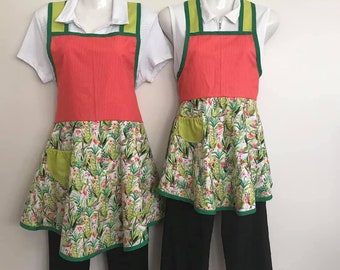 Delantales a juego para adultos y niños