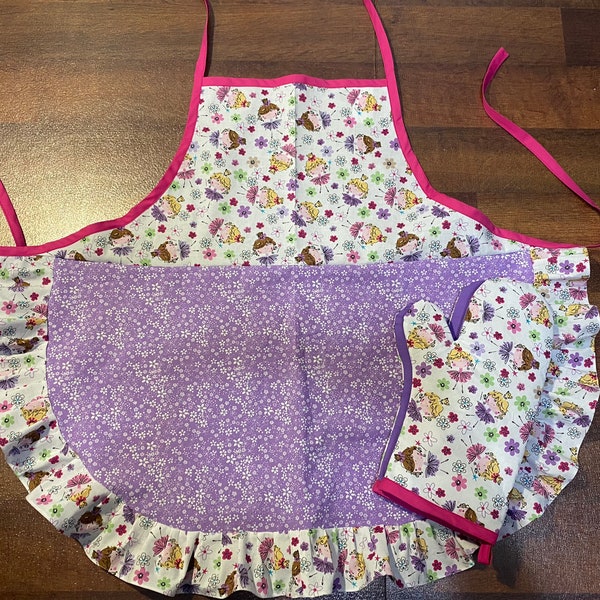 Child's Apron & Oven Mitts