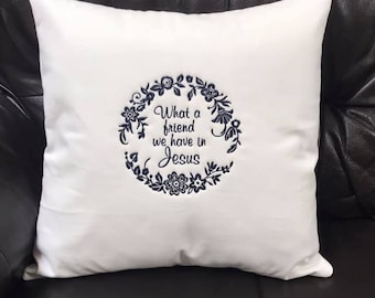 Hymnspirations Bordado Throw Pillow Case