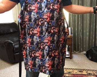 Delantal con pechera 100 % algodón personalizado: tema hecho a medida