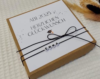 Abitur Geschenk, Abi Geldgeschenk, Geschenkschachtel für bestandenes Abitur, mit Geld Säckchen