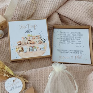 Geschenkschachtel JOANA Geldgeschenk Taufe, Taufe Arche Noah