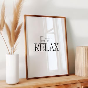 Poster Spruch - Time to Relax -