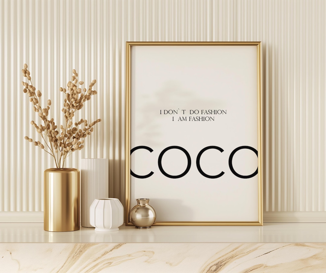 Cartel que dice: Coco Chanel No hago moda, soy moda Impresión de cartel  México