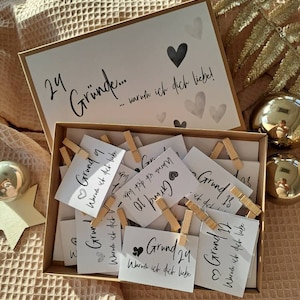 Adventskalender, 24 Gründe warum ich dich liebe Etsy.de