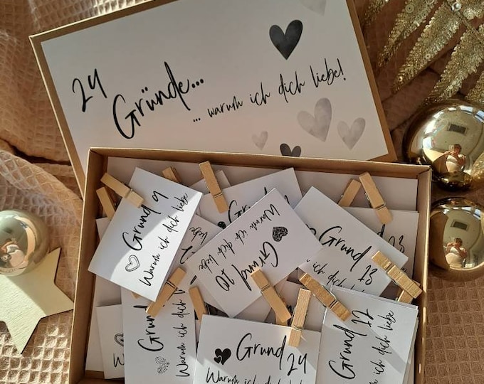 Adventskalender Ich liebe dich im BastelSet Etsy.de