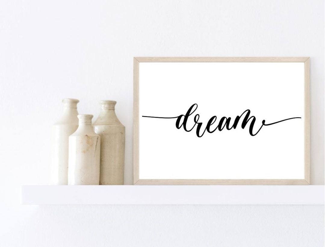 Poster Spruch dream Posterdruck Etsy.de