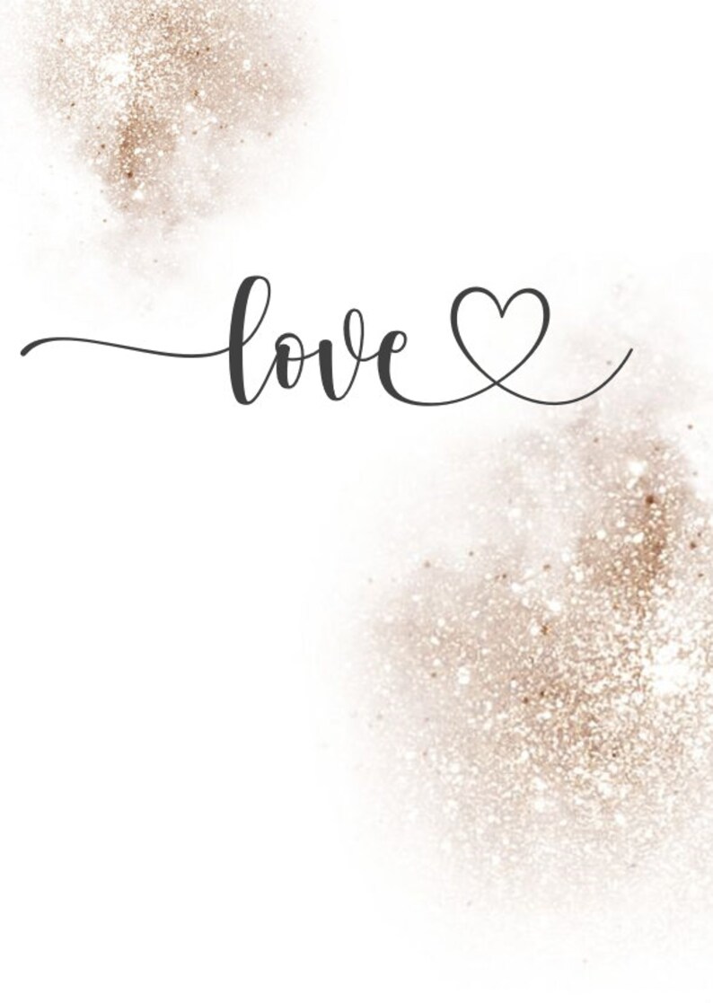 Poster Spruch love you Poster Set Etsy
