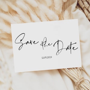 Karte Save the Date NO* 3, im A6 Format, personalisiert, Postkarte
