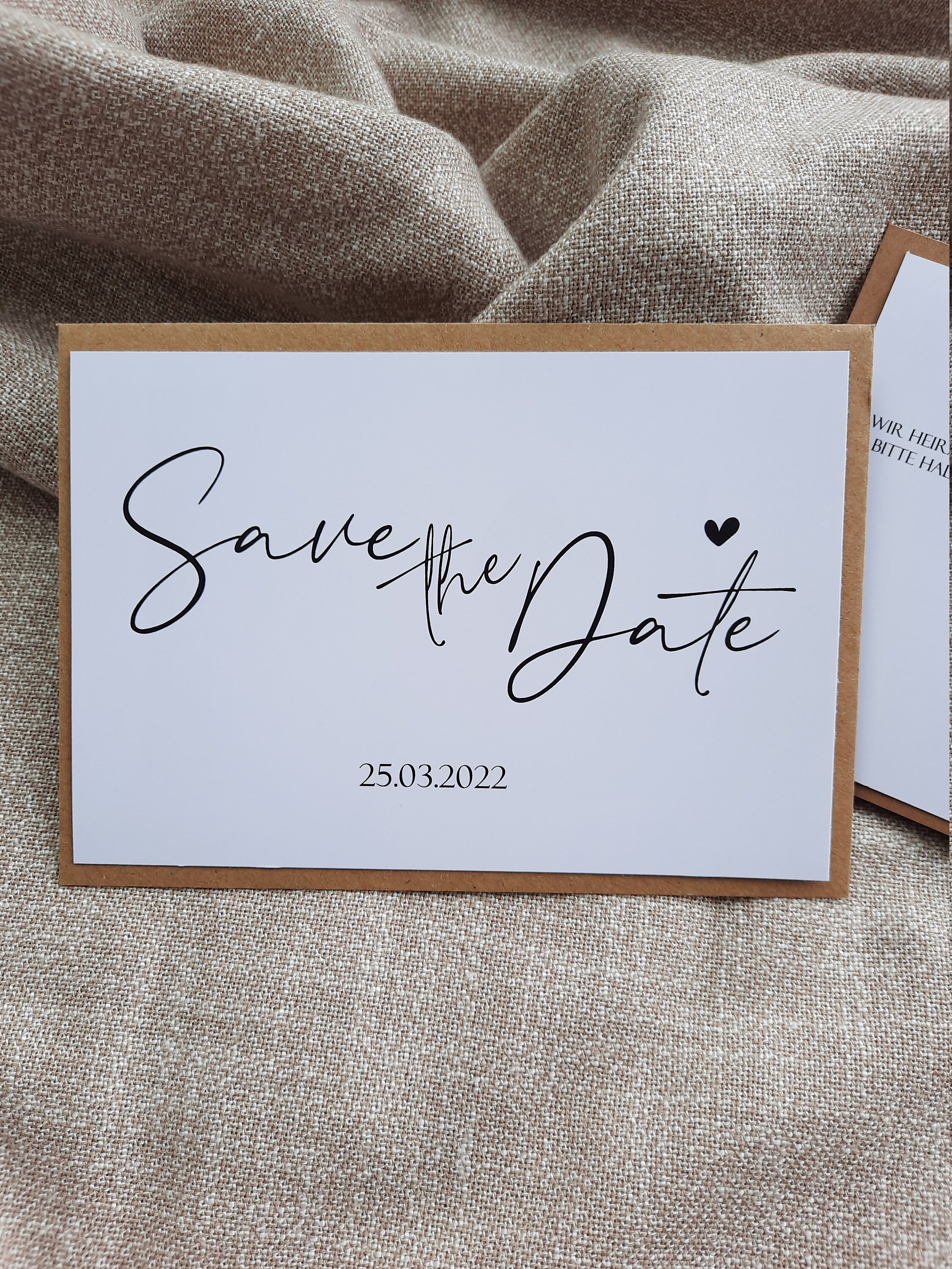 Karte Save the Date DANIEL personalisiert schlicht - Etsy.de