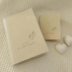 U-Heft und Impfpass Hülle schlicht, Graspapier, U-Heft Hülle personalisiert