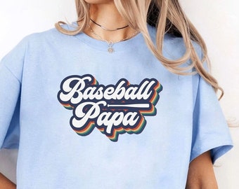 Baseball Papa Shirt, Baseball Shirt For Men, Sports Papa Tee, Fathers Day Gift, Family Baseball Shirt, Gift For Dad, Baseball Shirt Gift