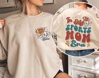 Peronalized In My Sports Mom Era Shirt | Game day Sport Mama Shirt | Cool Mom Club Shirt | Mother's Day Gift | Gift For Mom