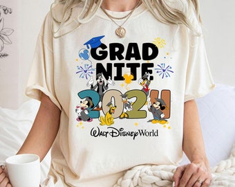 Mickey and Friends Walt Disneyworld Grad Nite 2024 Shirt, Mickey Graduation Shirt, Graduate Tassel to the Castle, Senior Class of 2024 Gift