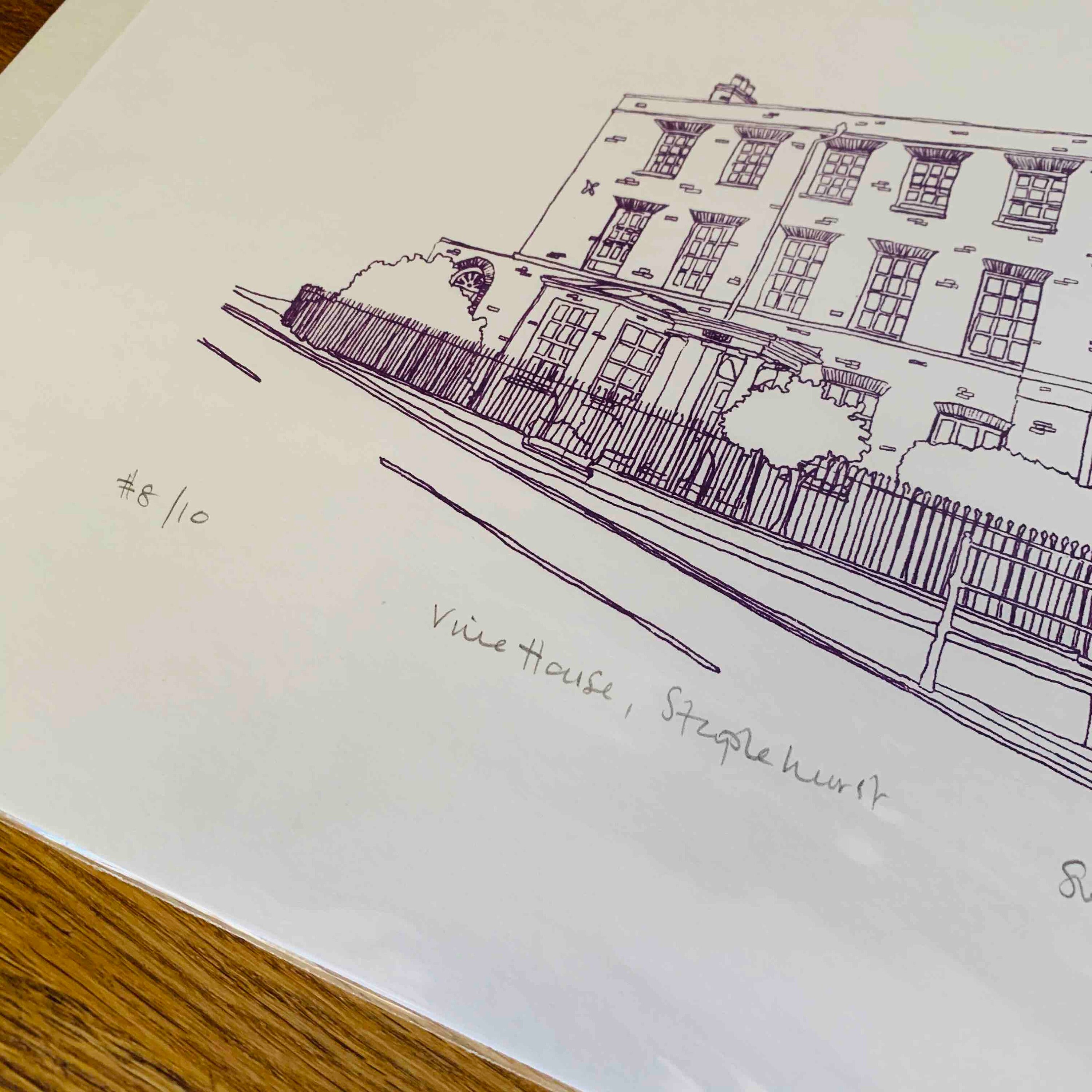 Vine House Staplehurst in Kent Screen Print Edition of 10 Etsy UK